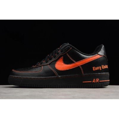 Nike Erkek Air Force 1 Low Siyah / Turuncu Kaykay Ayakkabı Türkiye - JW0TNBLS